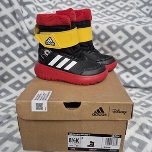 Adidas x Disney Kids Winter Boots - Black, Red, Yellow